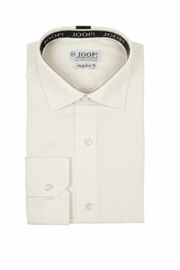 Men's Long Sleeve Button-Down Dress Shirt - Cream