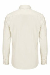Men's Long Sleeve Button-Down Dress Shirt - Cream