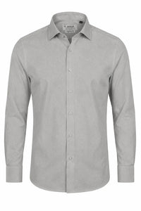 Men's Long Sleeve Button-Down Dress Shirt - Grey