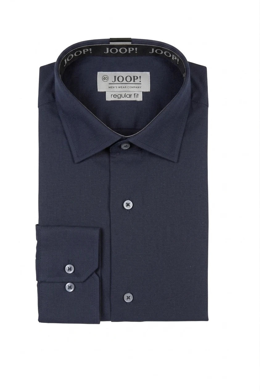 Men's Long Sleeve Button-Down Dress Shirt - Navy
