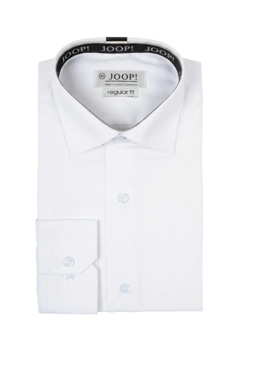 Men's Long Sleeve Button-Down Dress Shirt - White