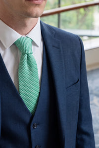 Men’s Mint Green Knitted Tie