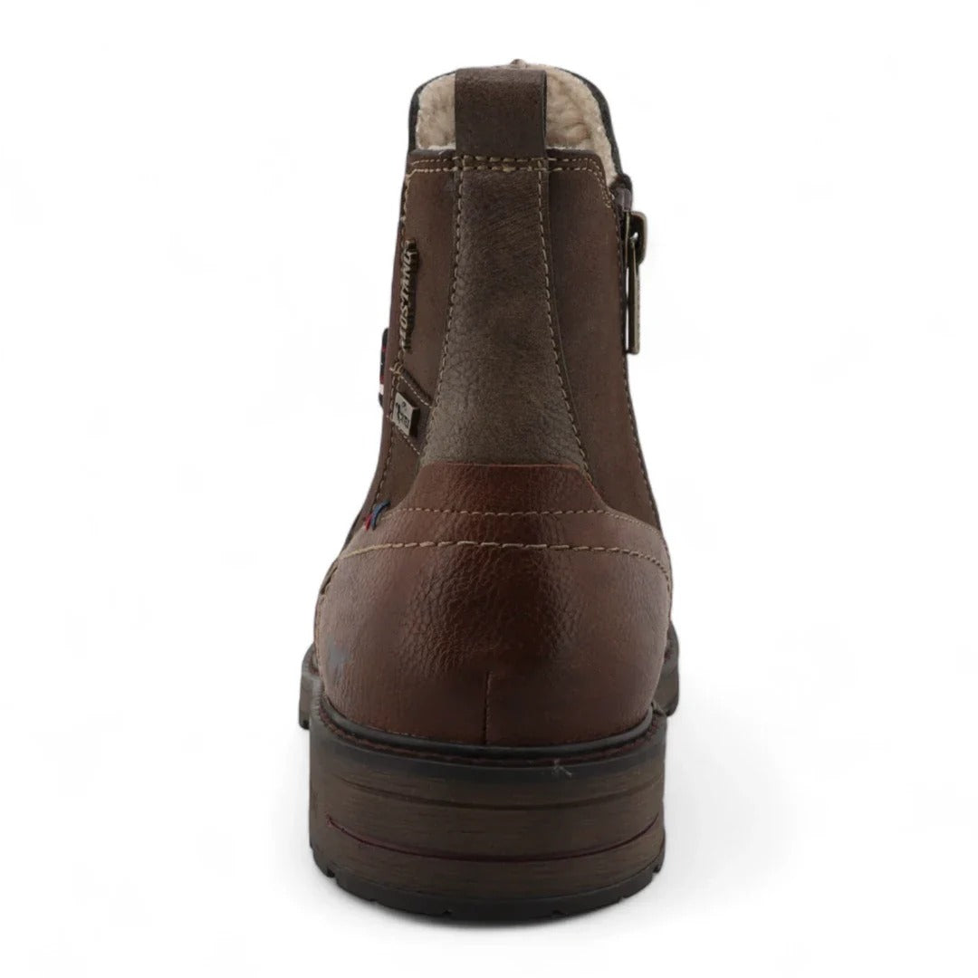 Men's Mokka Brown Water-Resistant Chelsea Ankle Boots