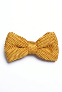 Men’s Mustard Knitted Bow Tie