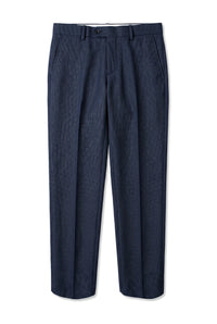 Arthur - Men's Birdseye Navy Trousers