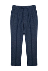 Arthur - Men's Birdseye Navy Trousers