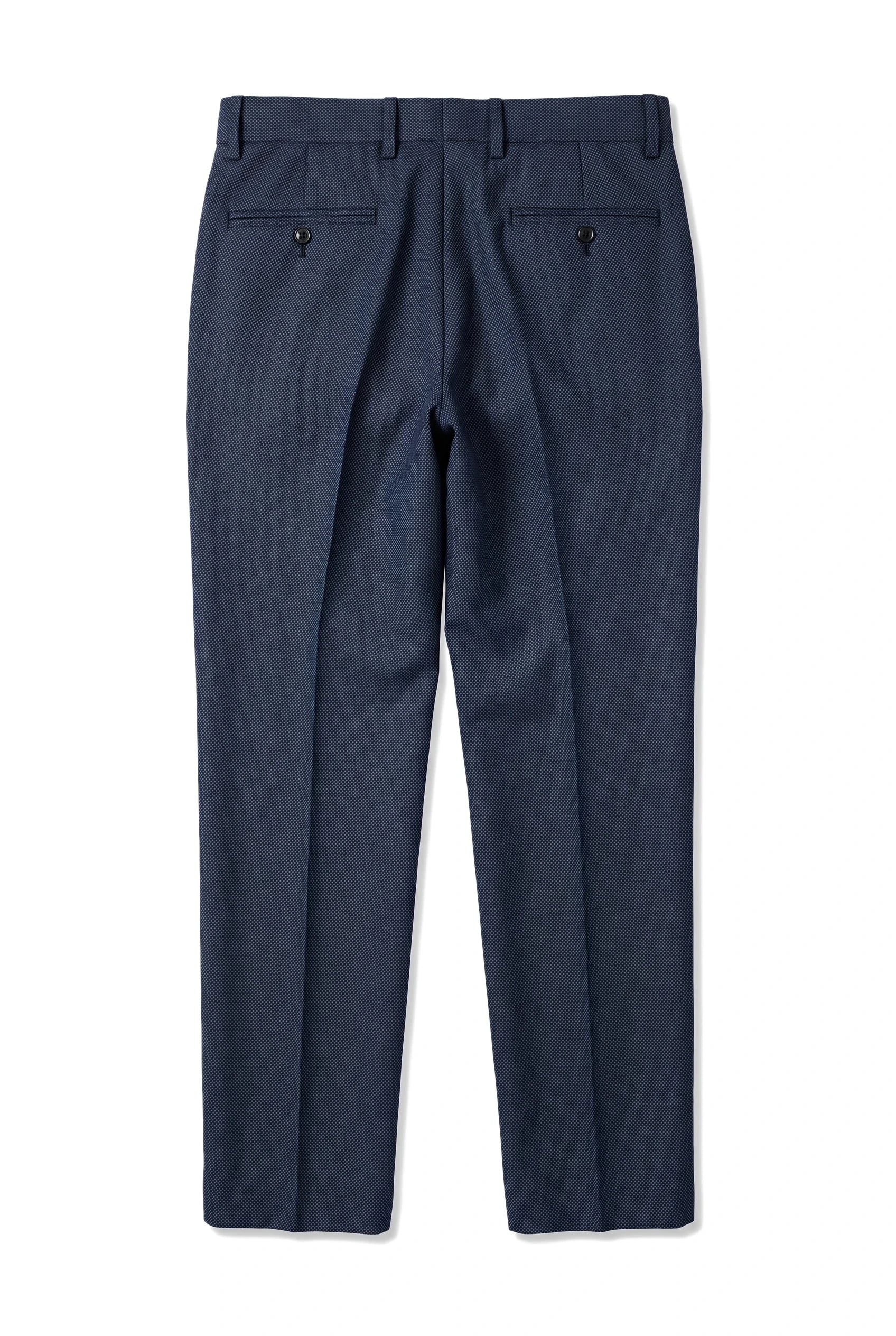 Arthur - Men's Birdseye Navy Trousers