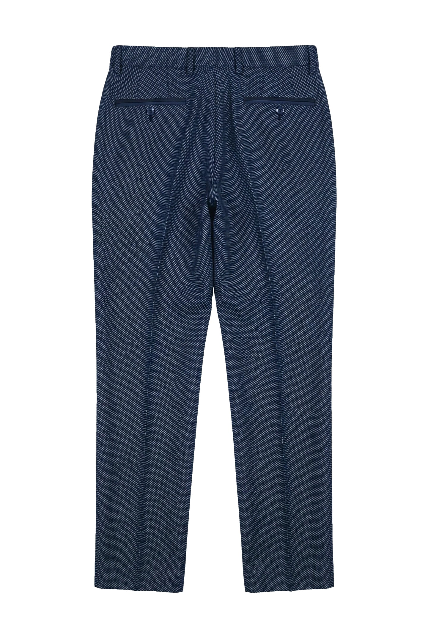 Arthur - Men's Birdseye Navy Trousers
