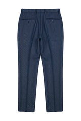 Arthur - Men's Birdseye Navy Trousers