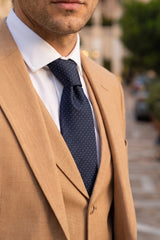 Men’s Navy Checked Tie