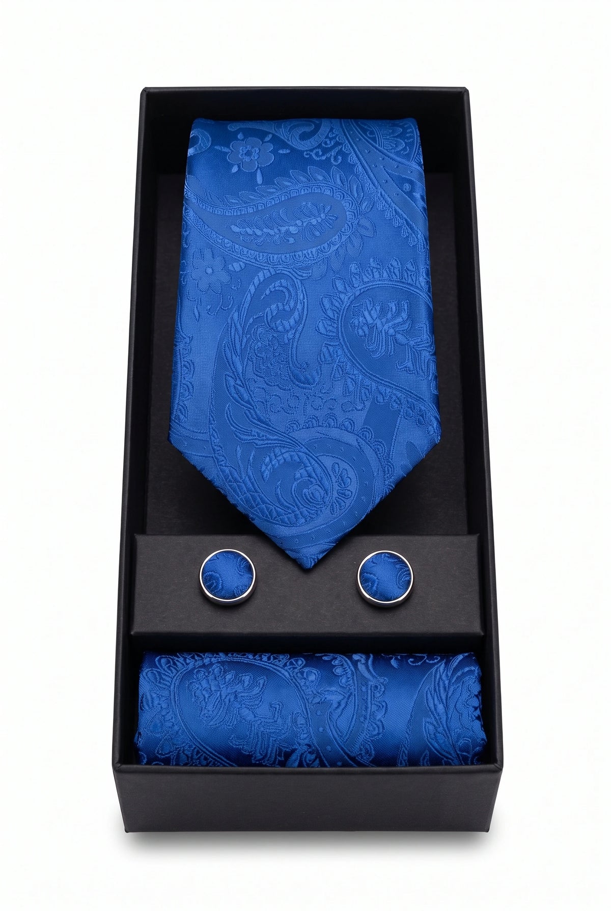 Men’s Navy Paisley Tie Gift Set