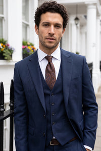 Men’s Navy Paisley Tie
