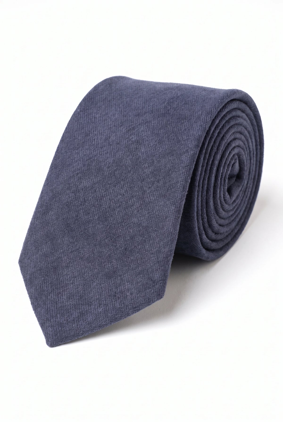 Men’s Navy Suede-Finish Tie
