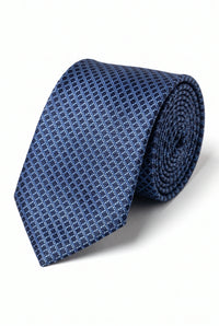 Men’s Navy Textured Woven Tie