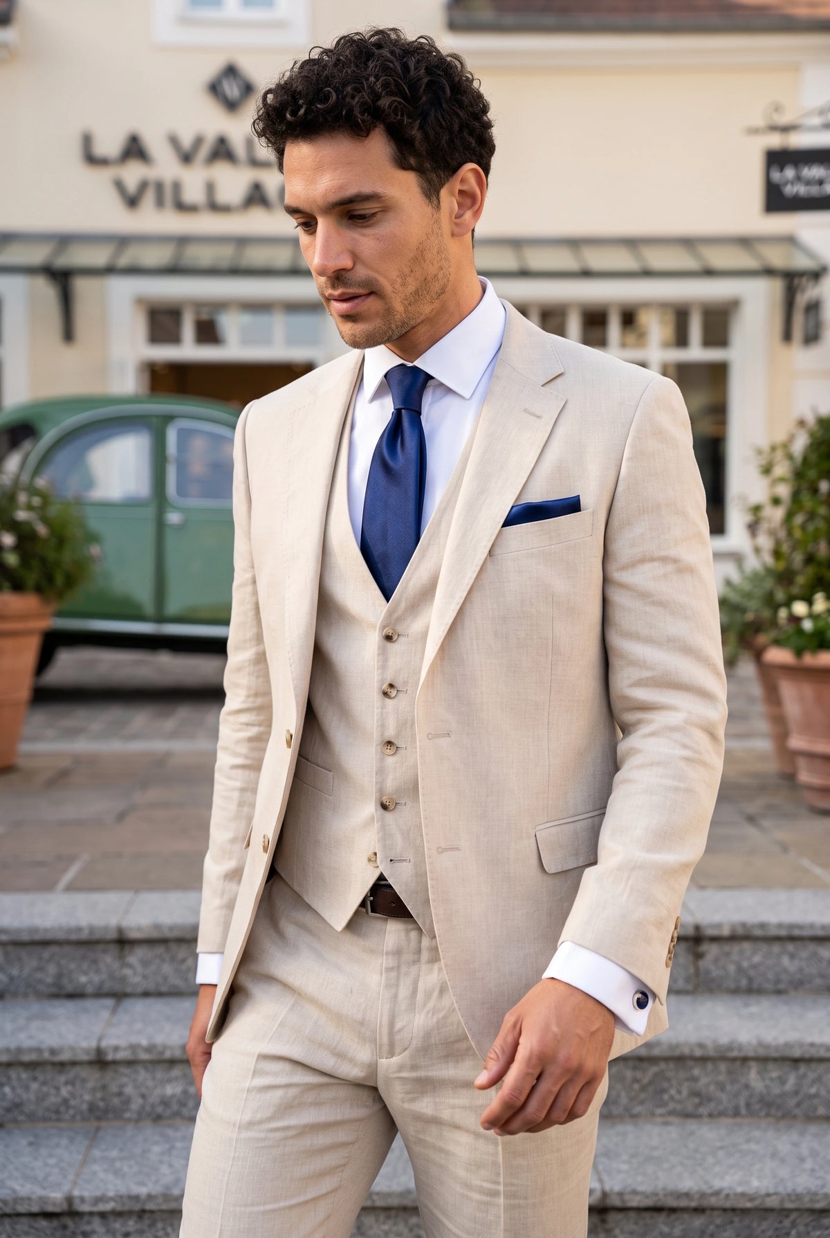 Men’s Navy Tie Set