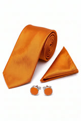 Men’s Orange Tie Set