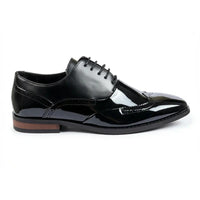 Men's Patent PU Leather Wingtip Oxford Shoes