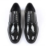 Men's Patent PU Leather Wingtip Oxford Shoes