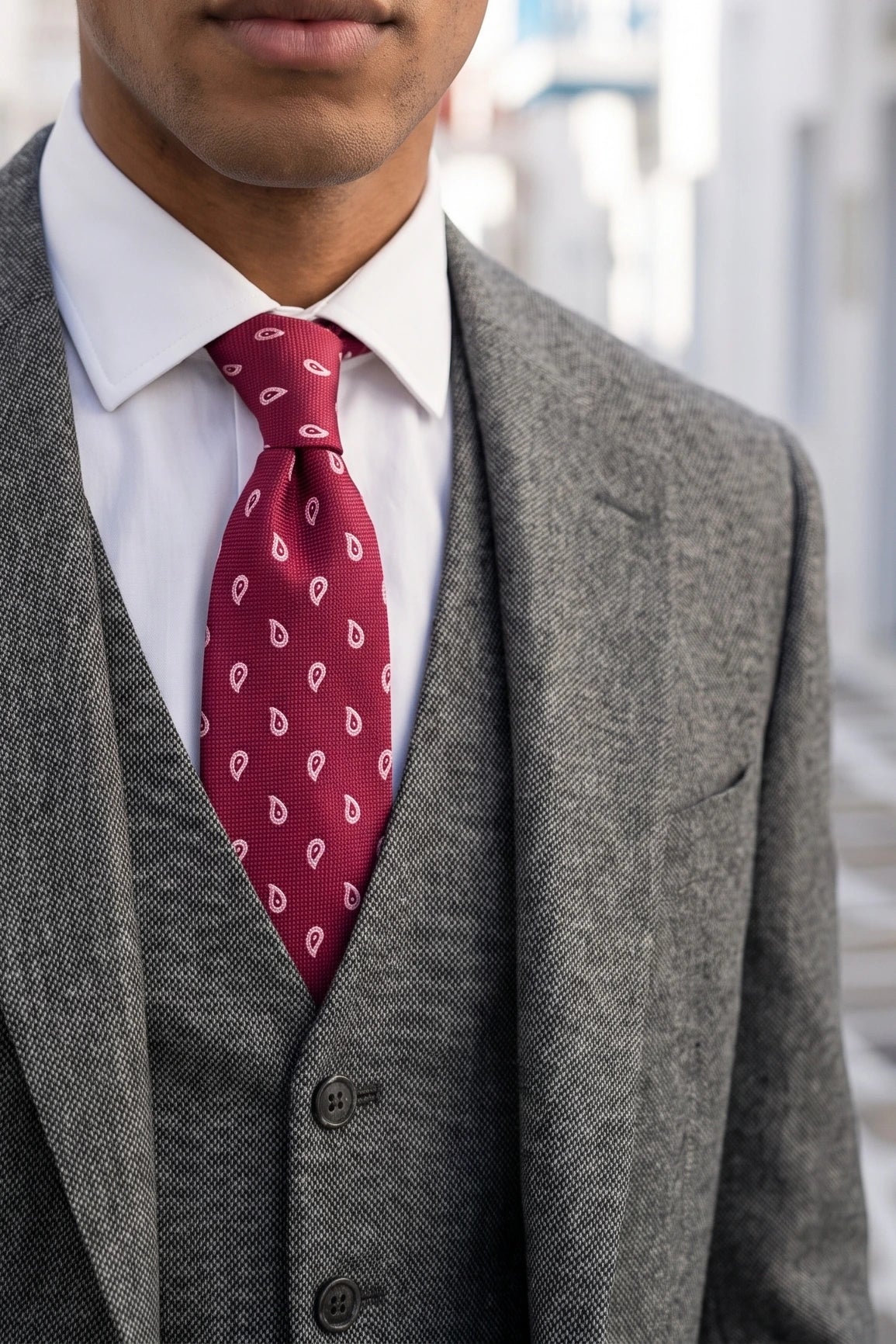 Men’s Pink Patterned Tie