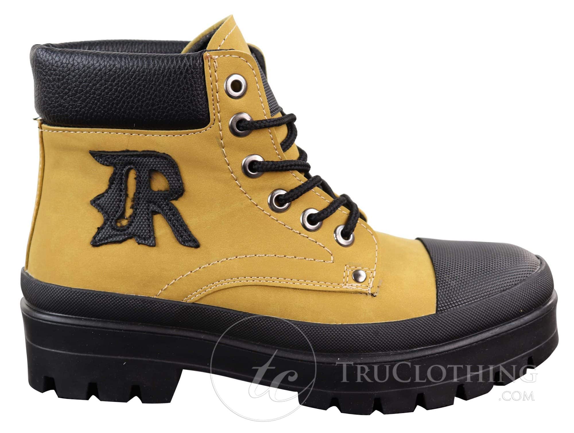 Mens PU Leather Ankle Boots