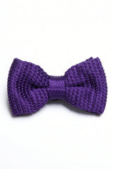 Men’s Purple Knitted Bow Tie