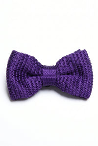 Men’s Purple Knitted Bow Tie