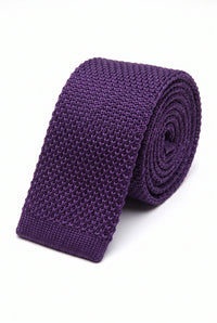 Men’s Purple Knitted Tie