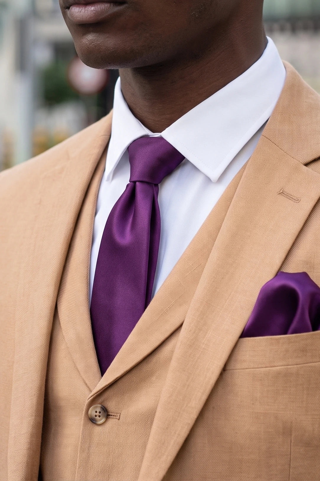 Men’s Purple Tie Set