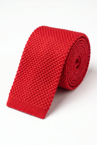 Men’s Red Knitted Tie