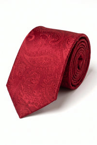 Men’s Red Paisley Tie Gift Set