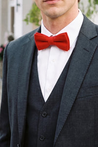 Men’s Red Tweed Bow Tie