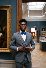 Men’s Royal Blue Knitted Bow Tie