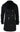 Mens Sherling Sheepskin Black Grey Double Breasted Belted 3/4 Overcoat