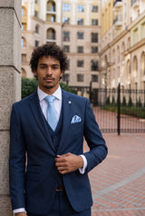 Men’s Sky Blue Paisley Tie Gift Set