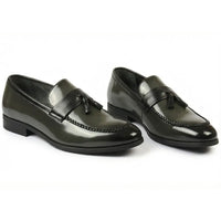 Men's Tassel High-Gloss Slip-On Loafers