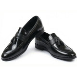 Men's Tassel High-Gloss Slip-On Loafers