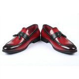 Men's Tassel High-Gloss Slip-On Loafers