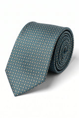 Men’s Teal Textured Woven Tie