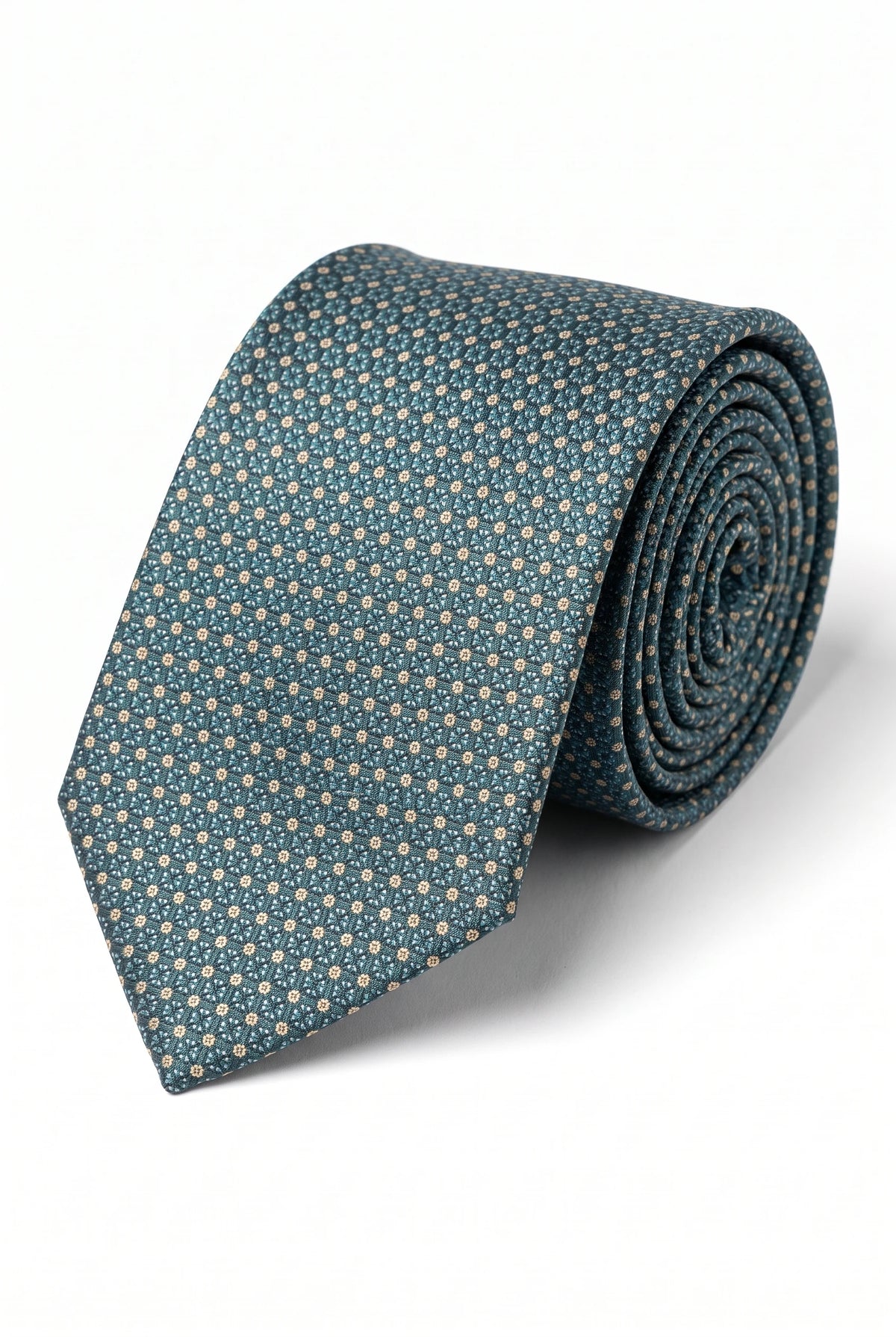 Men’s Teal Textured Woven Tie