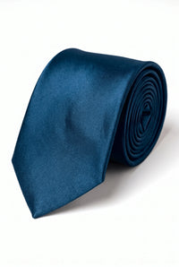 Men’s Teal Tie Set with Pocket Square and Cufflinks