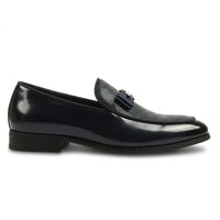 Men's Textured Front Iconic Buckle Bow Loafers