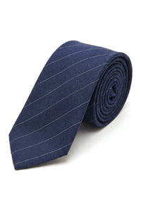 Mens Tie and Hankie Set - Navy Stripe STZ41, One Size