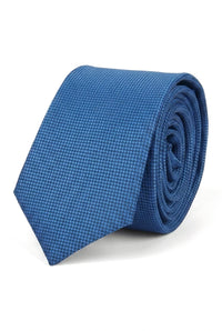 Men's Tie Pocket Sqaure Set Formal Solid Necktie - Blue