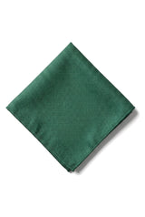 Men's Tie Pocket Sqaure Set Formal Solid Necktie - Green