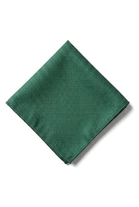 Men's Tie Pocket Sqaure Set Formal Solid Necktie - Green