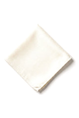 Men's Tie Pocket Sqaure Set Formal Solid Necktie - Ivory