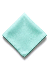 Men's Tie Pocket Sqaure Set Formal Solid Necktie - Mint