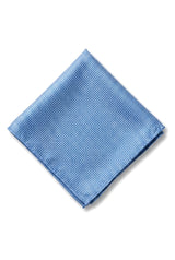 Men's Tie Pocket Sqaure Set Formal Solid Necktie - Sky Blue