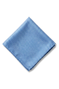 Men's Tie Pocket Sqaure Set Formal Solid Necktie - Sky Blue