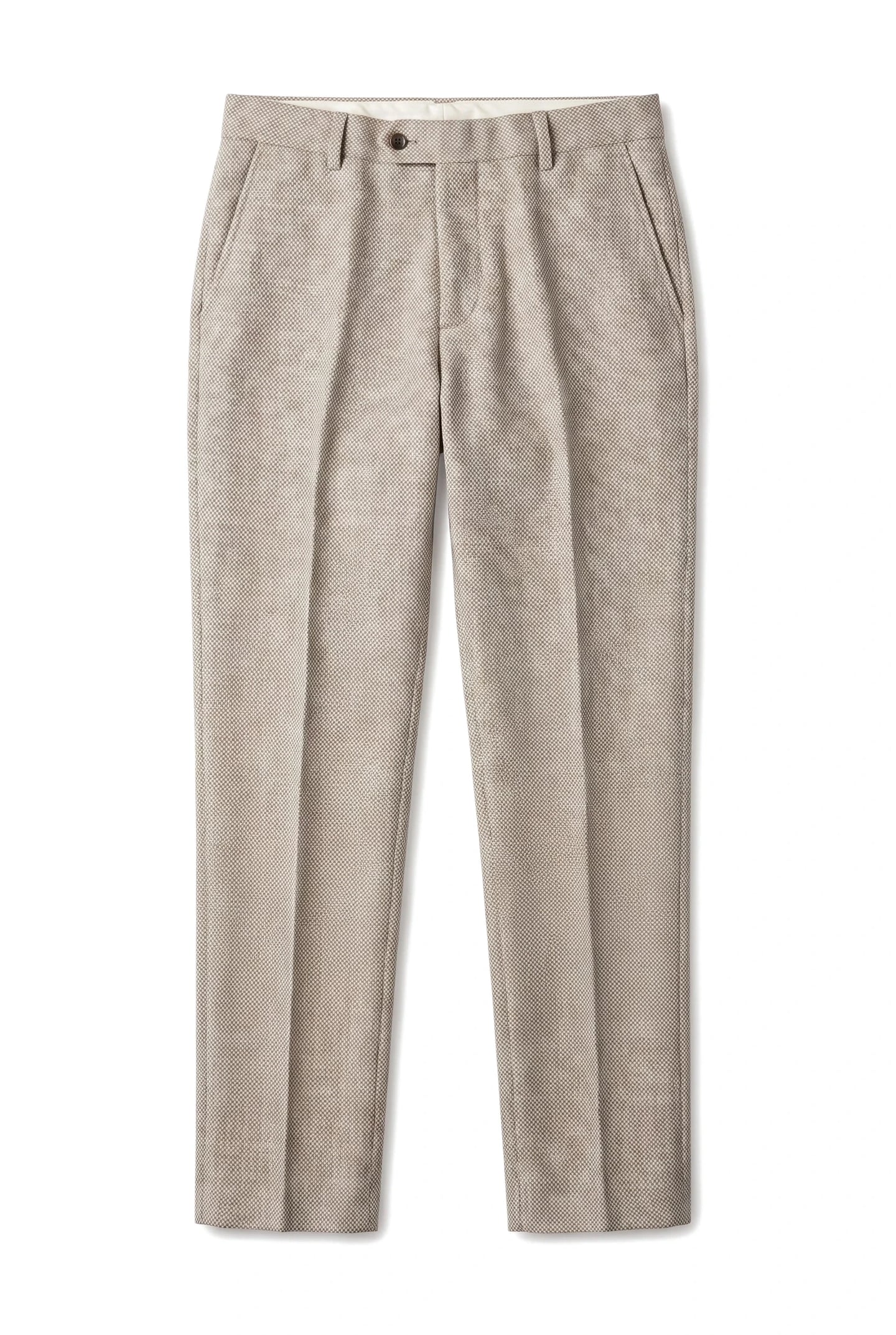 Ralph - Men's Cream Tweed Trousers